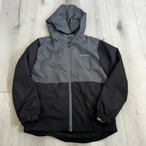 Eddie Bauer Boys Youth 3-in-1 Jacket Black w/Black Camo Size Medium (10-12)